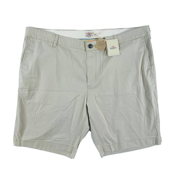 Faherty Island Life Short Faded Khaki Organic Cotton Size Mens 42 NWT